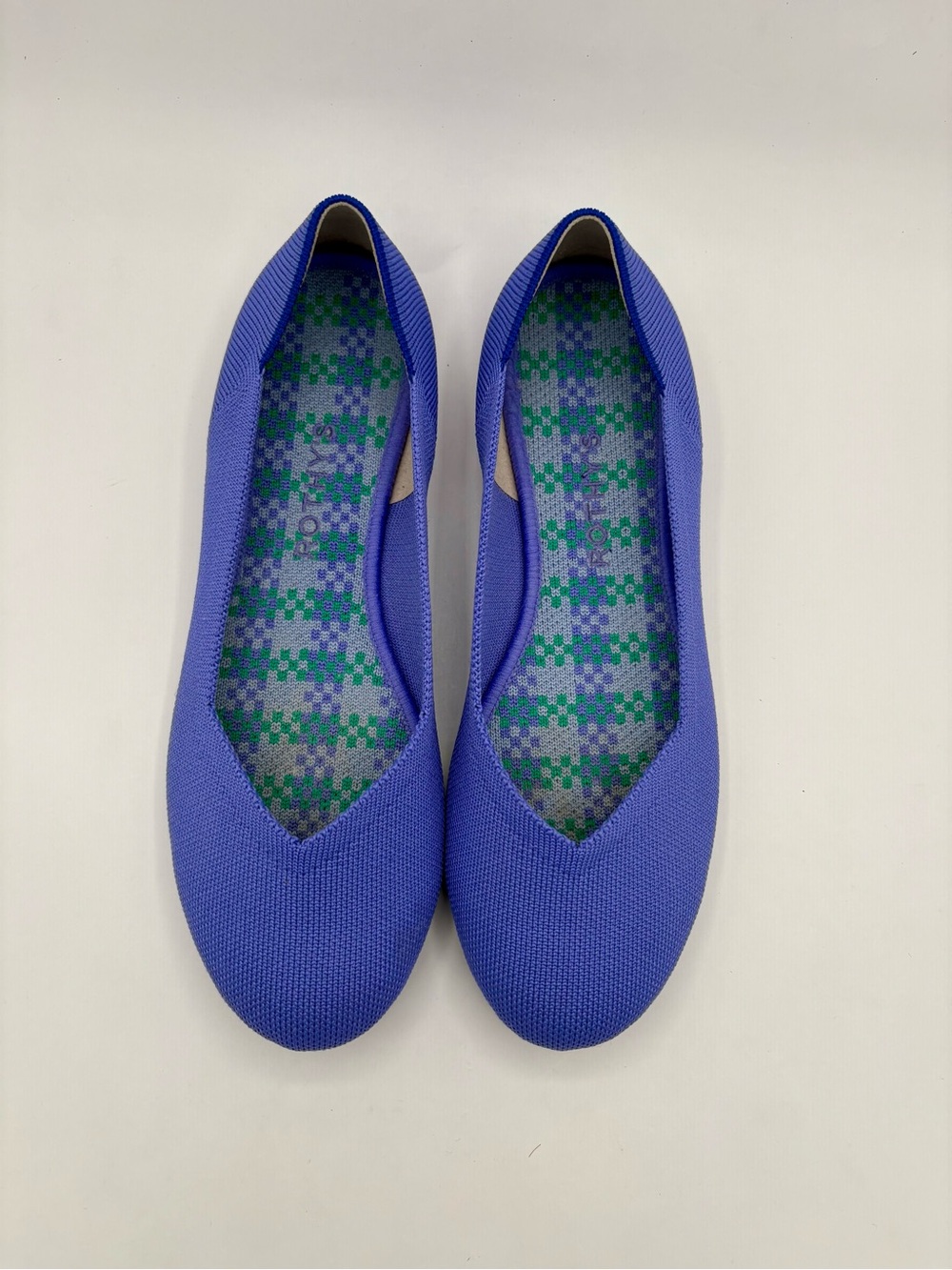 Rothy’s The Flat Round Toe Periwinkle Blue Size 8.5
